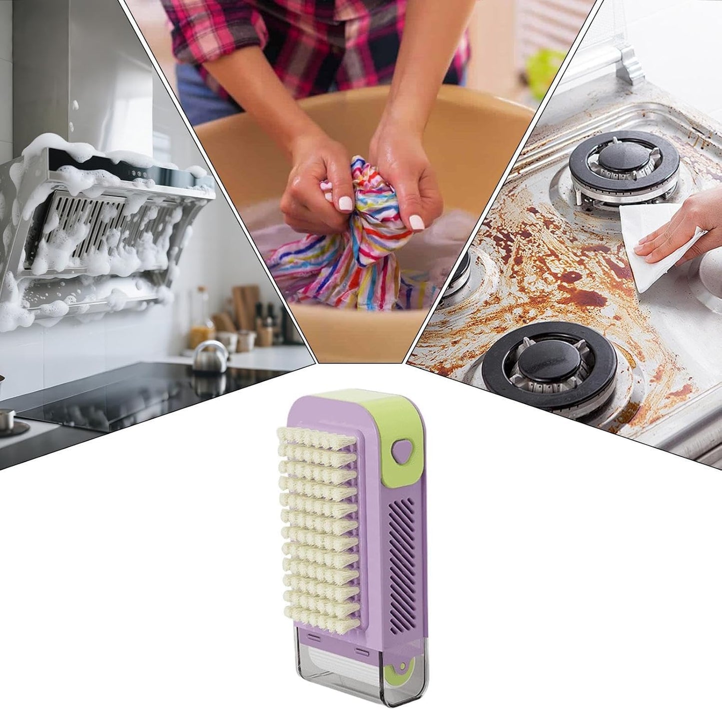Multifunctional Soap Dispenser with Roller Brush Compact Foam Case for Laundry, Travel, Kitchen & Bath Essentials Soap Box Brush Travel Soap Case with Brush
