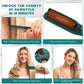 Ceramic Hair Straightening Comb, Hair Straightener for Woman, Electric Hair Brush Straightener Comb for Smooth, Silky Hair - Straightener Brush with 30s Heating, 5 Heat Settings