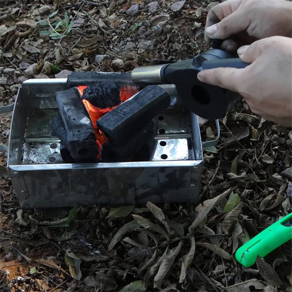 Homeybiz Manual Fan For Barbecue Hand Crank Blowers Mini Portable Manual Air Blower Camping Bbq Air Barbecue Tool Accessories, Mini Portable for BBQ Picnic Outdoor Camping