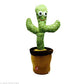 Dancing Cactus Talking Toy, Cactus Plush Rechargeable Toy, Wriggle & Singing Recording Repeat What You Say Funny Education Toys for Babies Children Playing, Home Decorate