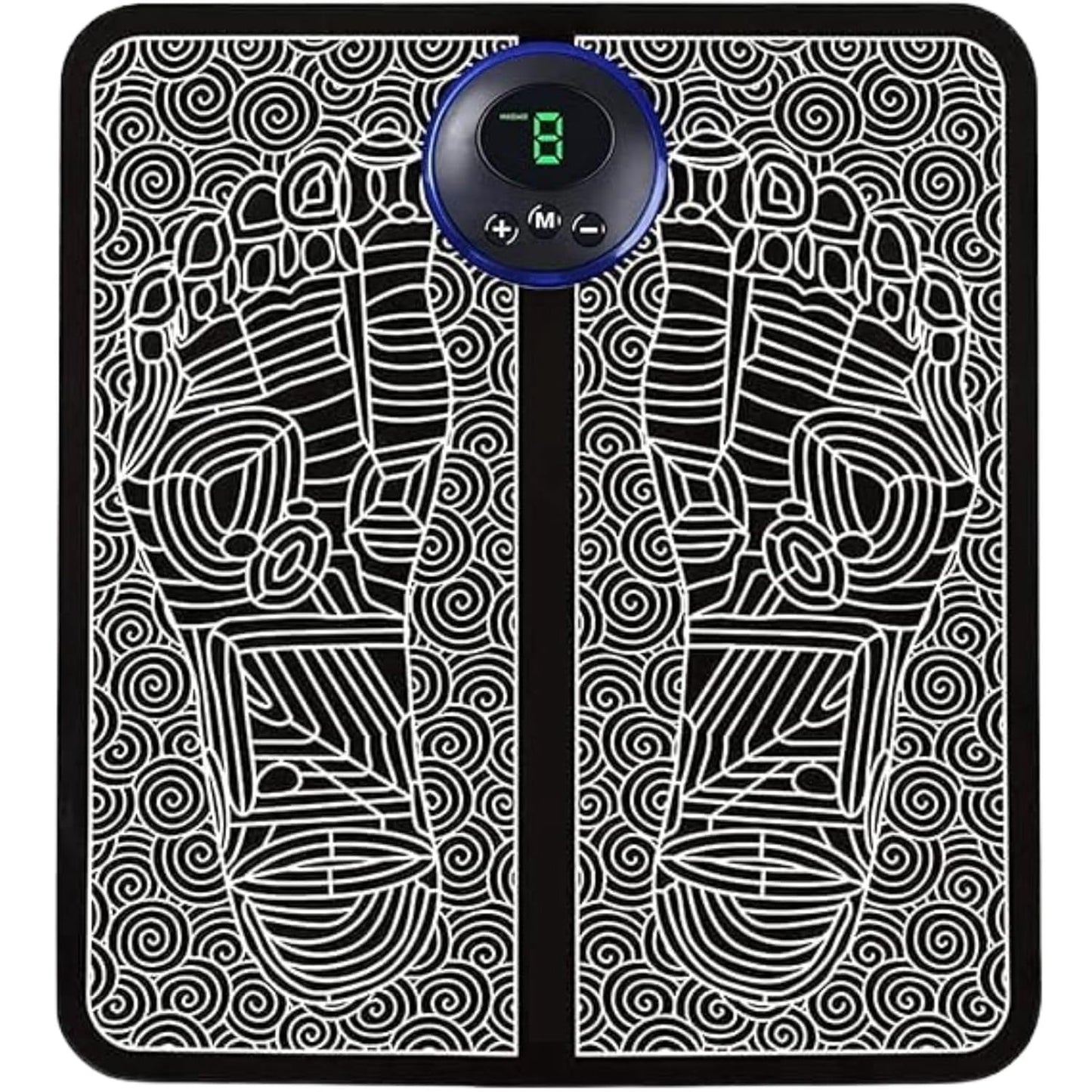 Foot Massager Acupressure Mat Electric Foldable Massage Pad 9 Strength 6 Modes for Relaxation Circulation and Relief from Fatigue Sore Feet