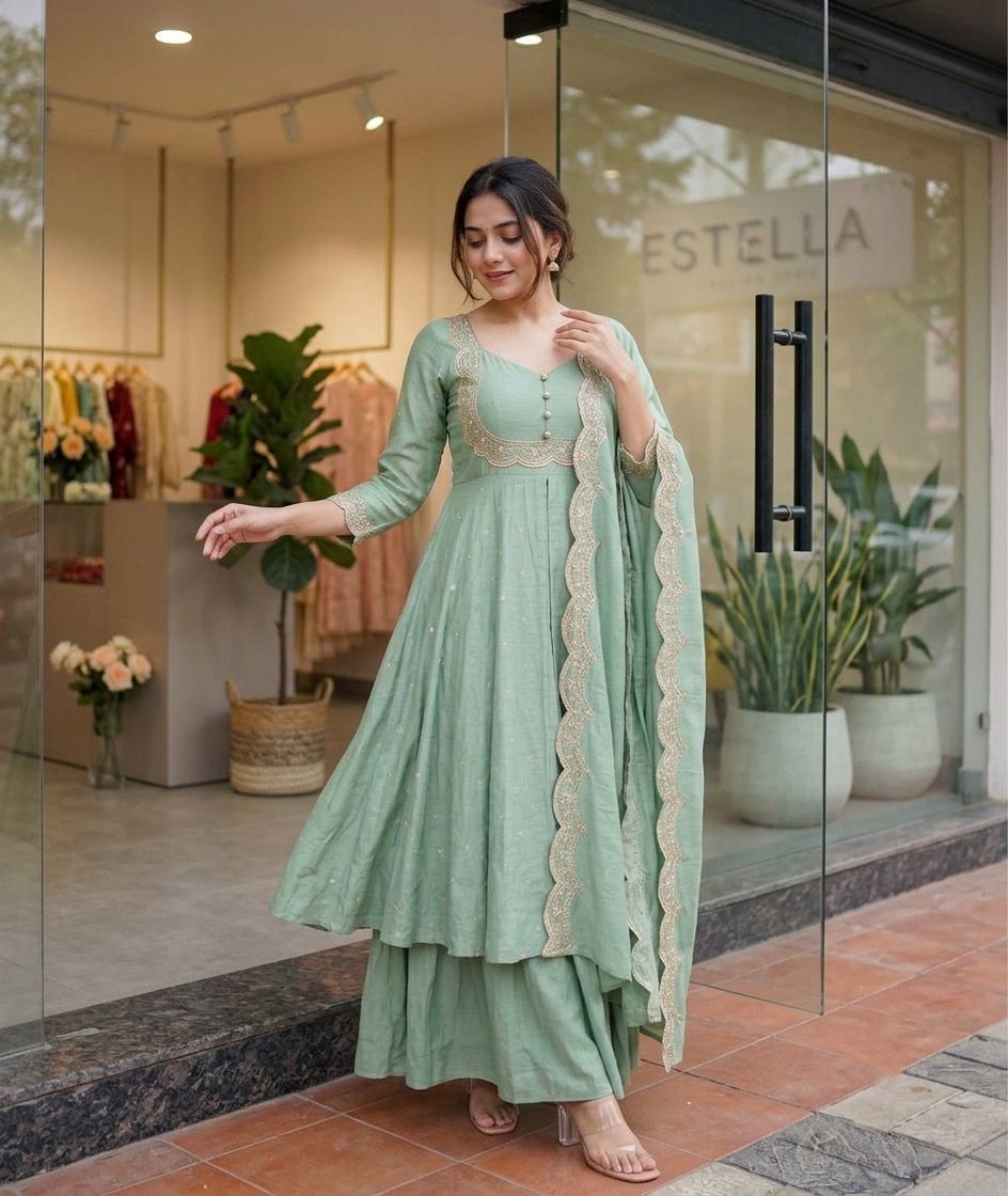 You have a great eye! These beautiful skirt and cape pcs are designed for modern