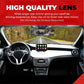 12 Inch Car Rear View Mirror – Anti-Glare Wide Angle Panoramic Mirror, Curved Surface Design, High Definition Glass, Universal Clip-On Interior Rearview Mirror