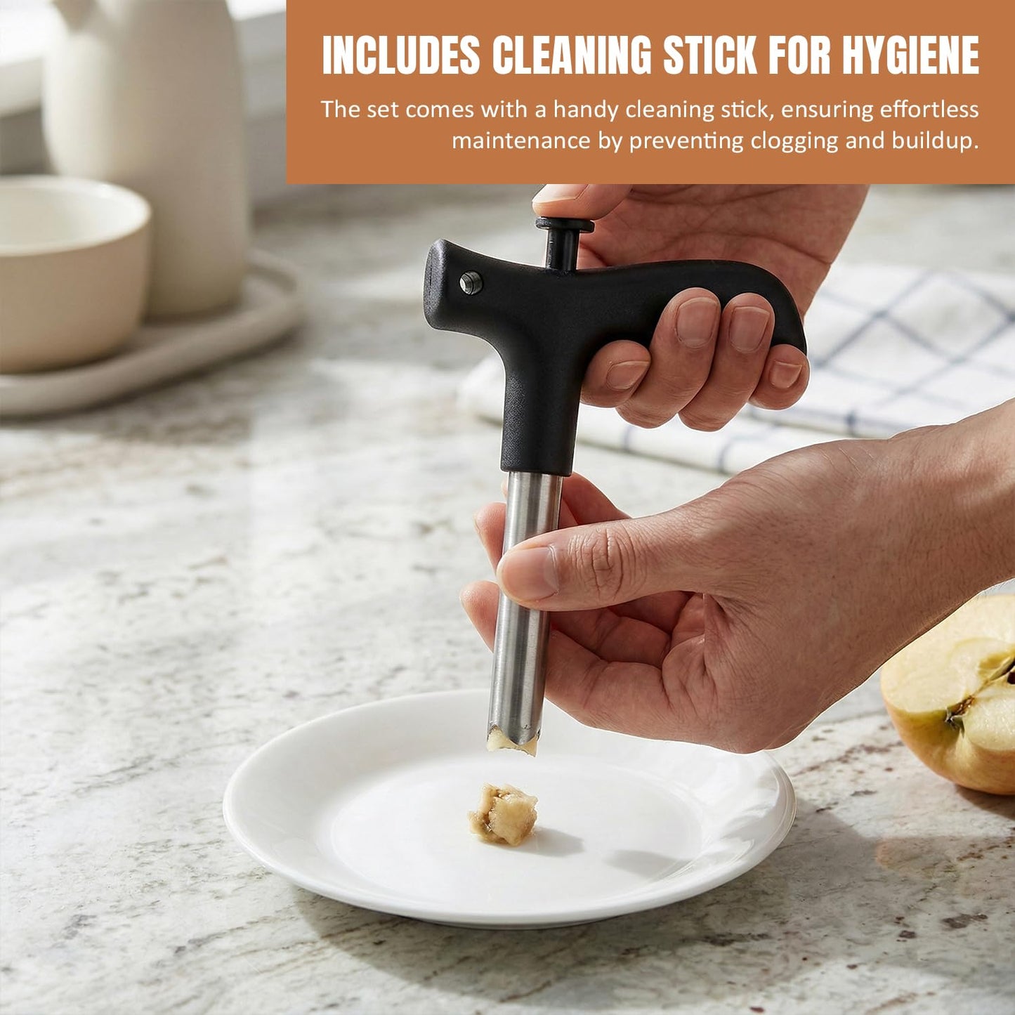 Oblivion Stainless Steel Coconut Opener 1 Pc – Quick & Easy Cracking Tool with Drill Cutter, Cleaning Stick, Effortless Fresh Water Extraction Kit, Durable Professional Hole Maker & Tap Cleaner