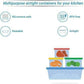 DDecora Plastic Masala Rangoli Box - 7 Sections - 700 ml, 1 Piece, Multicoloured