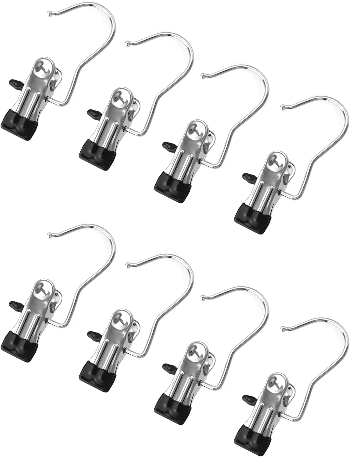 Heavy Duty Hanging Hooks Clips,New Boot Hangers for Closet, Laundry Hooks Hanging Clips Clothes Pins, Hat Pants Towel Clips Organizer for Home and Travel, Durable Hook Clips for Clothes