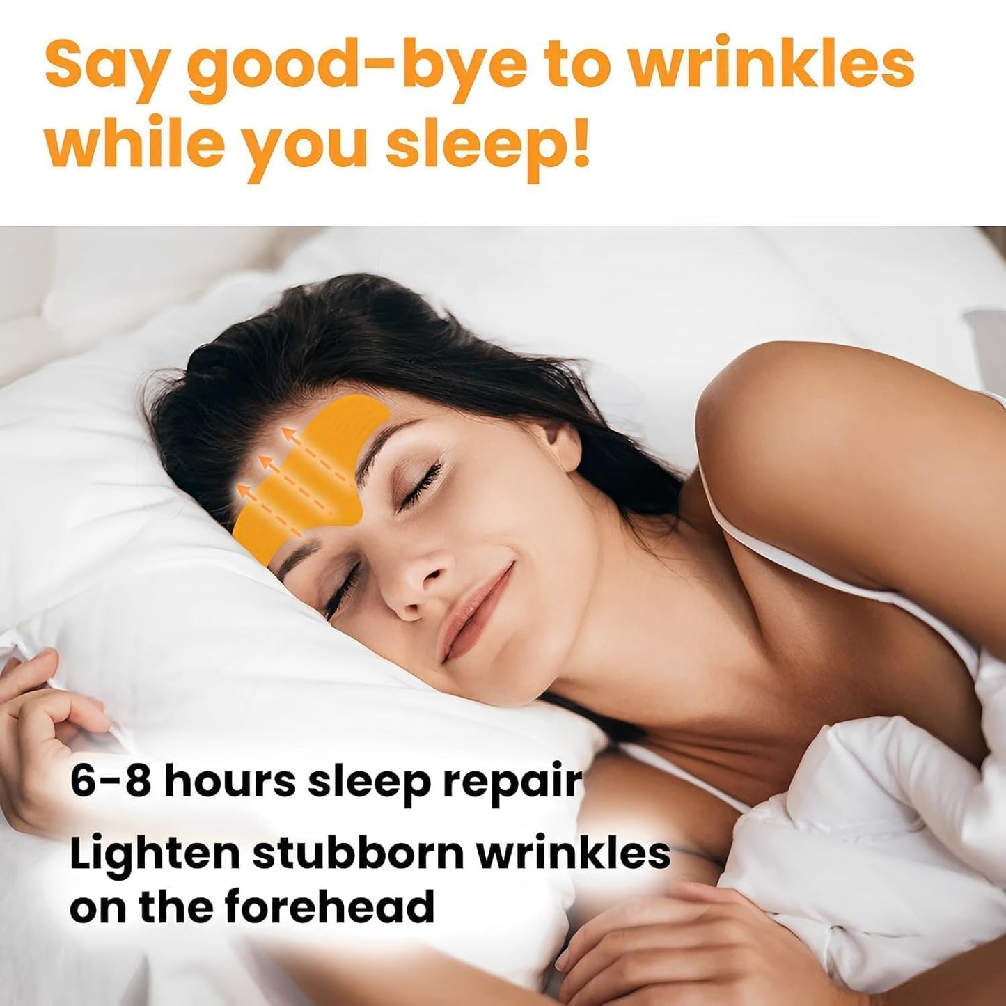 10 Pcs Forehead Wrinkle Patch Anti-Wrinkle Forehead Pads - Smooth Face Mask With Hydrolysed Collagen Face Treatment Multipurpose Anti-Aging Forehead Mask For Men & Women