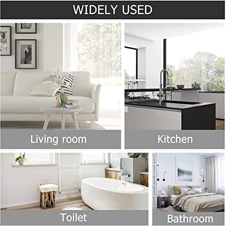 Plastic Self Adhesive Bathroom Shelf, Bathroom Organizer Shelf, Wall Mount Bathroom Accessories, Multipurpose Wall Holder Bathroom Storage Rack Box (Pack of 1) (Black)