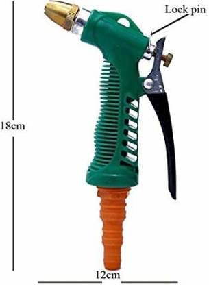 ZoomstoreA High Pressure Brass Hose Nozzle Adjustable Water Spray gun for car Motorbike Spray Gun