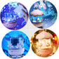 Galaxy Bunny Carousel Star Projector Lamp with 6 Set Films,Rotatable Mode,Rechargeable Rabbit Nursery Light for Kids,Baby Room Decor,Girls, Boys,Gift Item