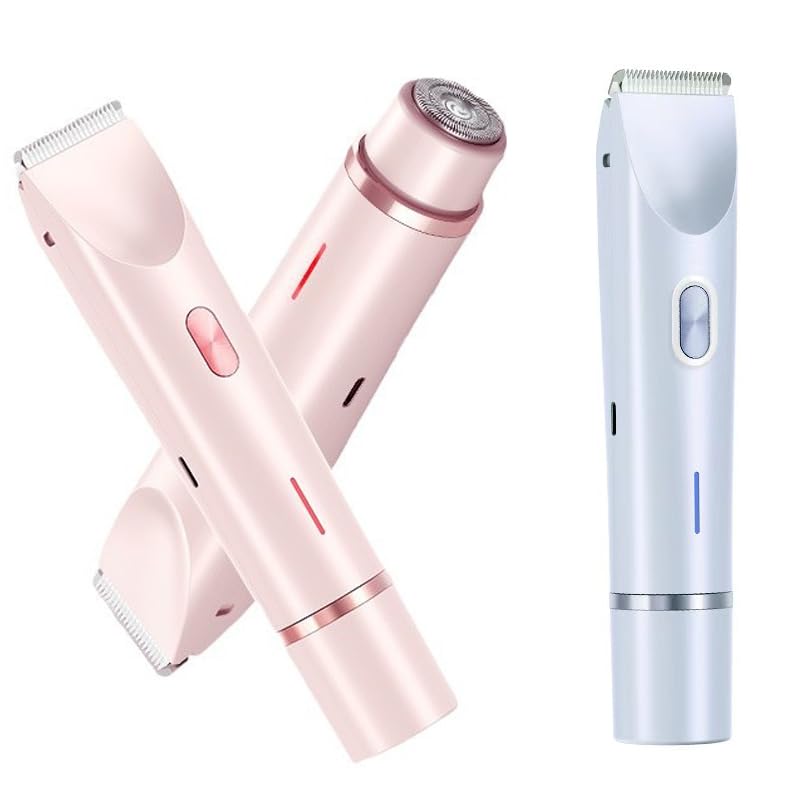 2025 New Bikini Trimmer for Women,Dermave Bikini Shaver,2-in-1 Electric Razors for Women (Pink)