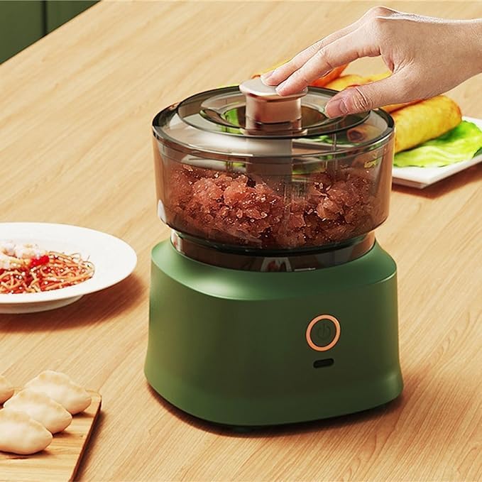 Mini Food Processor, 350ml, Portable Small Food Chopper, Garlic Chopper, Onion Chopper, Meat Mincer, Garlic Press, Multicolour