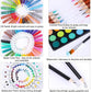 145 Pieces Art Set for Kids. 145 Pcs Color Set. Unicorn Painting Box. Drawing Colour Pencils, Oil Pastel, Watercolours, Sketches, Crayons & Paint Brush. Vanity Color Box for School Project. Pink
