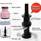 Capsule Cutter Quatre Mini Electric Food Processor and Blender 4-Blade Multipurpose Chopper and Grinder for Meat Vegetables Fruits and Smoothies Compact Powerful Kitchen Mixer-Pink