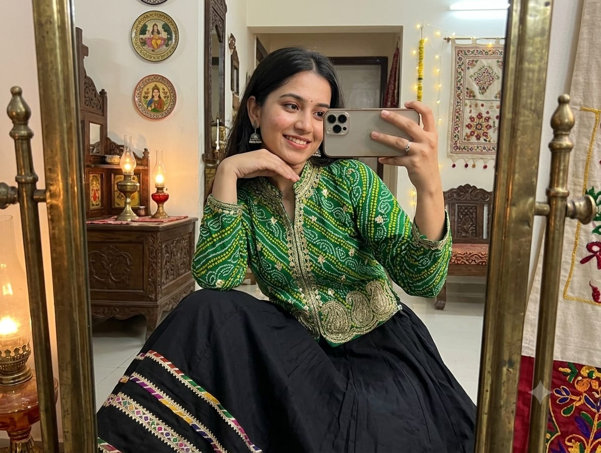 NAVARATRI COLLECTION  Lehenga (Stitched)