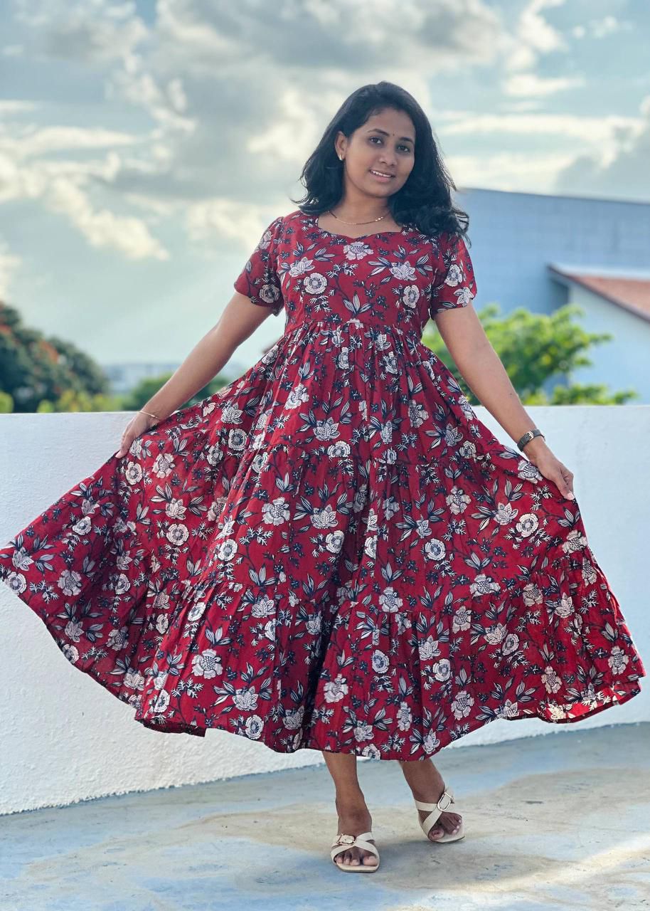 Ntroducing our latest  essential: the  Floral Dress. Crafted for comfort, this easy-breezy dress features a delightful  floral print. With a charming back knot detail and playful frill at the bottom, it’s perfect for sunny days