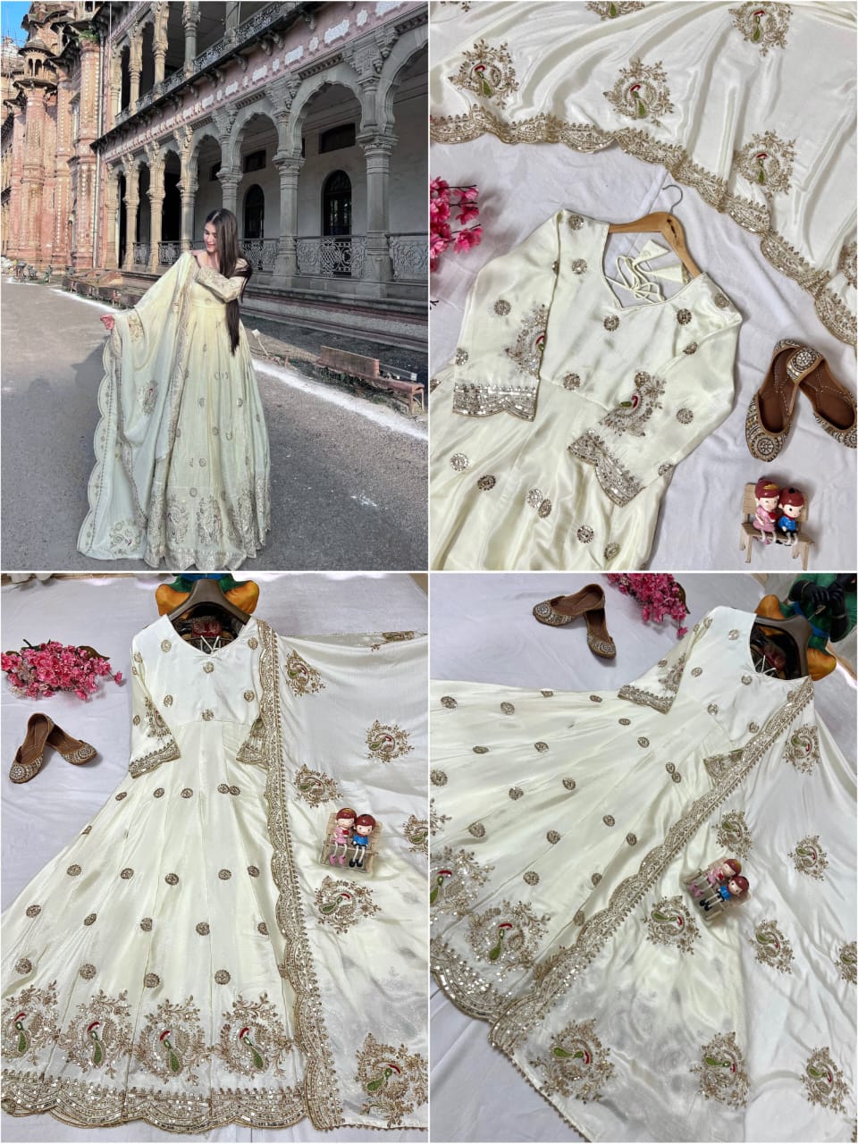 ENHANCE THE BEAUTY OF YOUR WARDROBE WITH THIS NEWLY LAUNCHED DESIGNER ANARKALI GOWN WITH ELEGANT DUPATTA