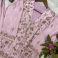 DESIGNER FANCY WESTERN STYLE FIONA SILK CORDDING SEQUENCE WORK BLAZER/KOTI, TUBE CHOLI WITH CIRCULAR PLAZO