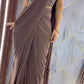 TRENDING STYLE NEW FANCY READY TO WEAR FAUX GEORGETTE SEQUENCE PATCH WORK SAREE AND FULLSTITCHED BLOUSE ??