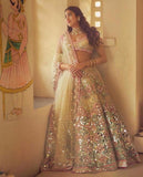 HEAVY DESIGNER FOIL PAPER EMBROIDERY LEHENGA CHOLI WITH DUPATTA