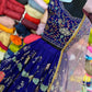DESIGNER COLLECTION GEORGETTE HEAVY SEQUENCE MULTI THREADS EMBROIDERY WORK LEHENGHA CHOLI SET