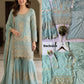 SEQUENCE EMBROIDERY WORKED TOP, SARARA AND DUPATTA