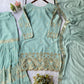SEQUENCE EMBROIDERY WORKED TOP, SARARA AND DUPATTA