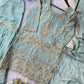 SEQUENCE EMBROIDERY WORKED TOP, SARARA AND DUPATTA