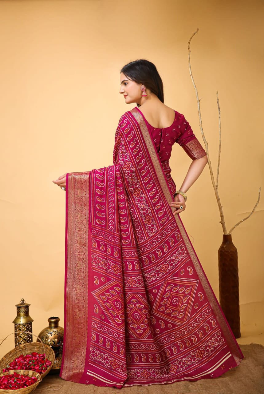 Presenting Enchanting soft Dola silk saree For Intimate And Big Fat Indian Weddings, That Are Light On Your Skin And Uplift Your Wedding Shenanigans.