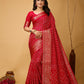 Presenting Enchanting soft Dola silk saree For Intimate And Big Fat Indian Weddings, That Are Light On Your Skin And Uplift Your Wedding Shenanigans.