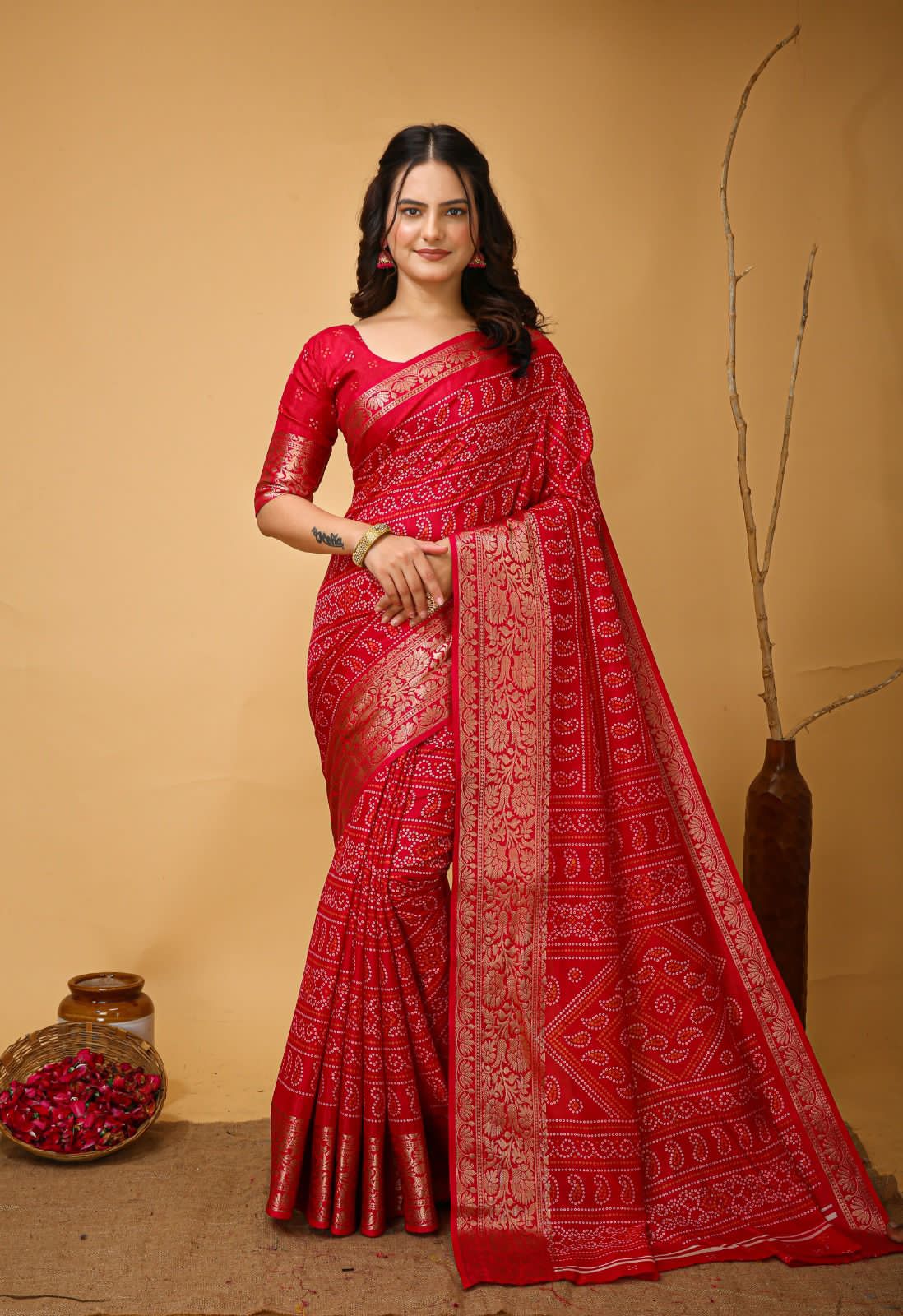 Presenting Enchanting soft Dola silk saree For Intimate And Big Fat Indian Weddings, That Are Light On Your Skin And Uplift Your Wedding Shenanigans.