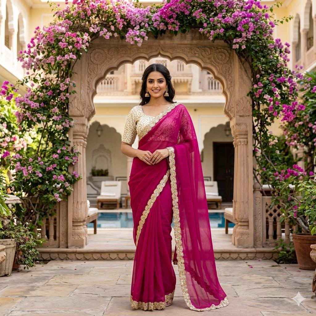 Presenting Enchanting soft FENDY satin  saree For Intimate And Big Fat Indian Weddings, That Are Light On Your Skin And Uplift Your Wedding Shenanigans.