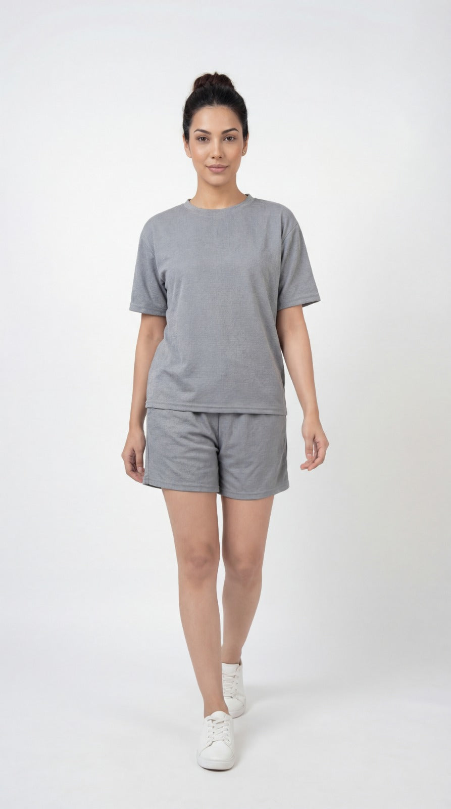 SHORTS NIGHT DRESS Light Grey