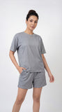 SHORTS NIGHT DRESS Light Grey