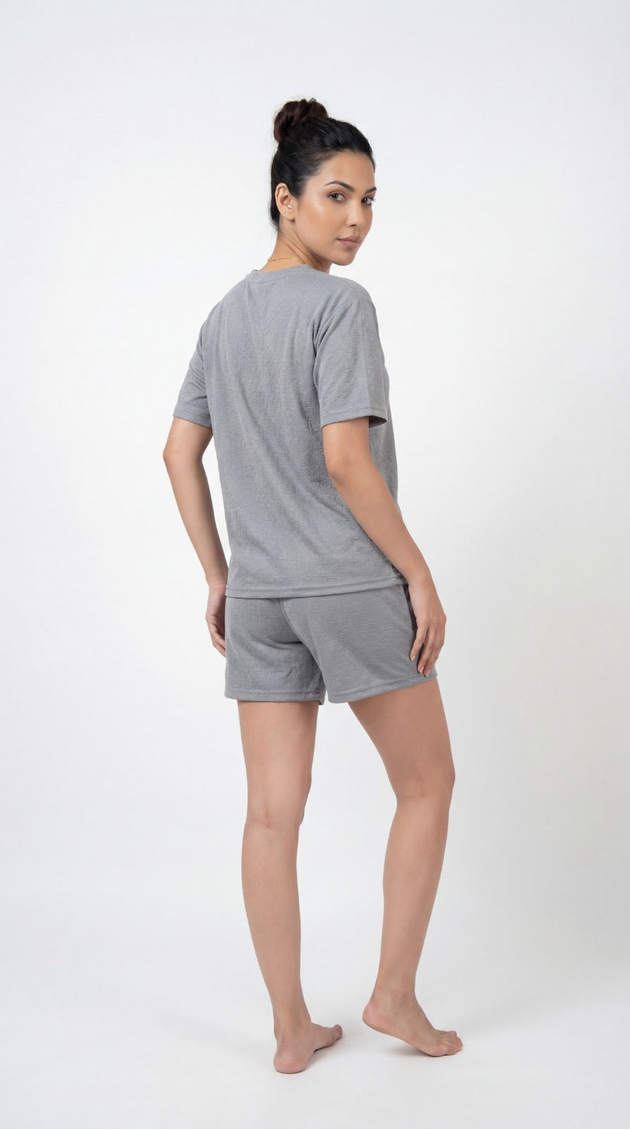 SHORTS NIGHT DRESS Light Grey