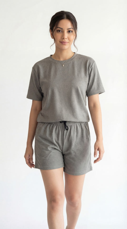 SHORTS NIGHT DRESS Dark Grey