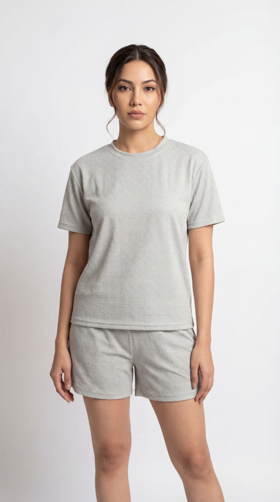 SHORTS NIGHT DRESS coffee Cream