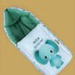 3 IN 1 Baby sleeping bag and carry nest, cotton bed cum infant portable bassinet and for baby carrying and co sleeping, unisex baby bedding set for new born baby 0-12 months (hathi print, multicolour)