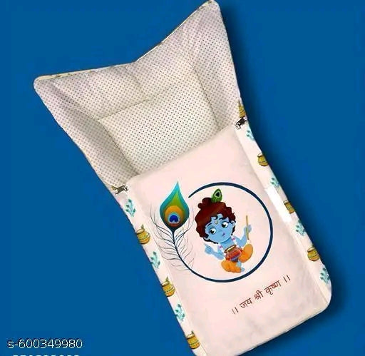 3 in 1 Baby Bed, Sleeping Bag & Carry Nest, Cotton Baby Bedding for New Born & Infant, Portable Bassinet, for Baby Carrying & Unisex Baby Sleeping Bed, 0 to 12M