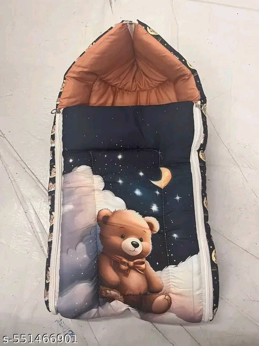 3 in 1 Baby Bed, Sleeping Bag & Carry Nest, Cotton Baby Bedding for New Born & Infant, Portable Bassinet, for Baby Carrying & co Sleeping, Unisex Baby Sleeping Bed