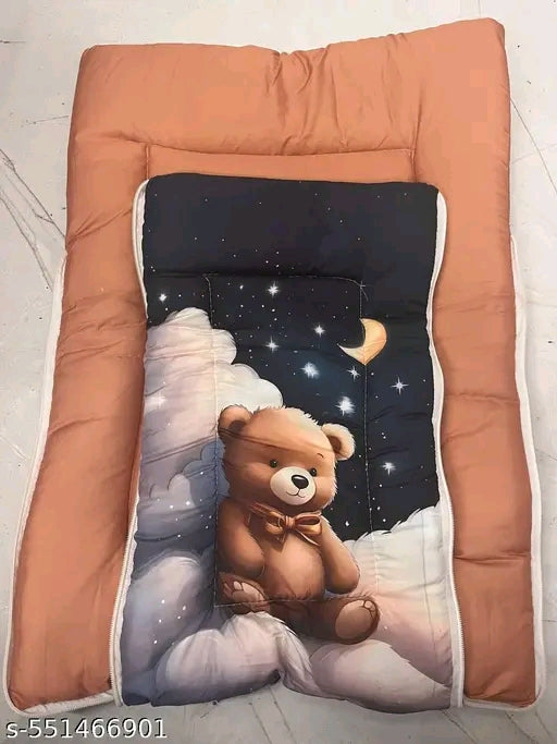 3 in 1 Baby Bed, Sleeping Bag & Carry Nest, Cotton Baby Bedding for New Born & Infant, Portable Bassinet, for Baby Carrying & co Sleeping, Unisex Baby Sleeping Bed