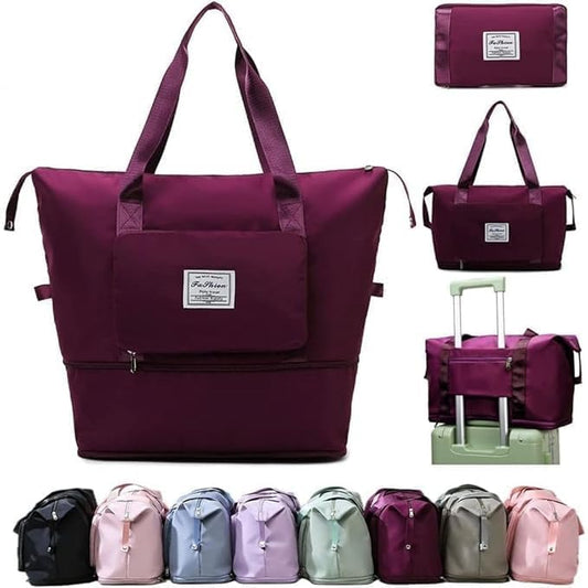 Foldable Waterproof Travel Pocket Duffel Bag Hand Duffel Bag - Large Capacity Folding Travel Bag, Travel Lightweight Waterproof Large Capacity Folding Travel Bag