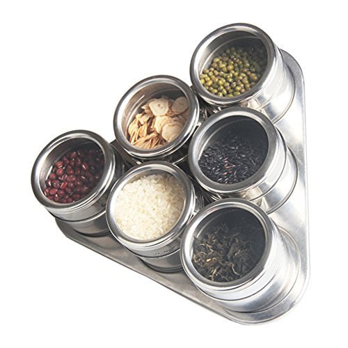 Pacificsurf Multi Purpose Unbreakable 8 In 1 Revolving Condiment Set, Spice Rack
