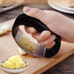 Stainless Steel Garlic Press Rocker Crusher & Mincer with Ergonomic Handle – Manual Garlic Masher for Easy Chopping & Kitchen Cooking Tool"