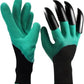 Garden Gloves With 4 ABS Plastic Claws For Digging & Planting - Unisex - One Size Fits All - 1 Pair