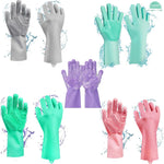 silicone Hand Gloves for dish washing kitchen Bathroom Car cleaning Great for Washing Dish, Car, Bathroom