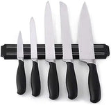 33cm Magnetic Knife Bar, Magnetic Knife Storage Strip, Magnet Kitchen Knife Holder, Knife Rack Strip Patti 13 Inch (Black)