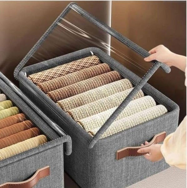 7 Grid P-2 Jeans Organiser For Wardrobe Portable Closet Organizer Storage Box Foldable Closet Drawer Organizer