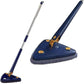 Triangle Cleaning Mop Adjustable Extendable Wall Cleaning Mop Retractable Microfiber Dry and Wet Glass Dust Cleaner with 2 Mop Head for Home Floor Window Wall,(Multicolor)