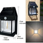 Solar Powered Wall Light with Motion Sensor | Waterproof Outdoor Solar Lamp | Decorative Balcony & Garden LED Lantern | Automatic No-Wiring ABS Body Wall Mounted Security Light